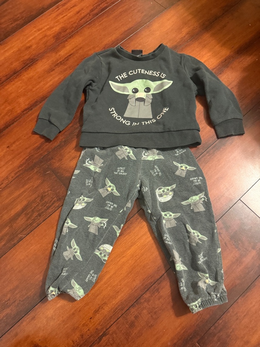 Star Wars Grogu Green Kids Matching Set